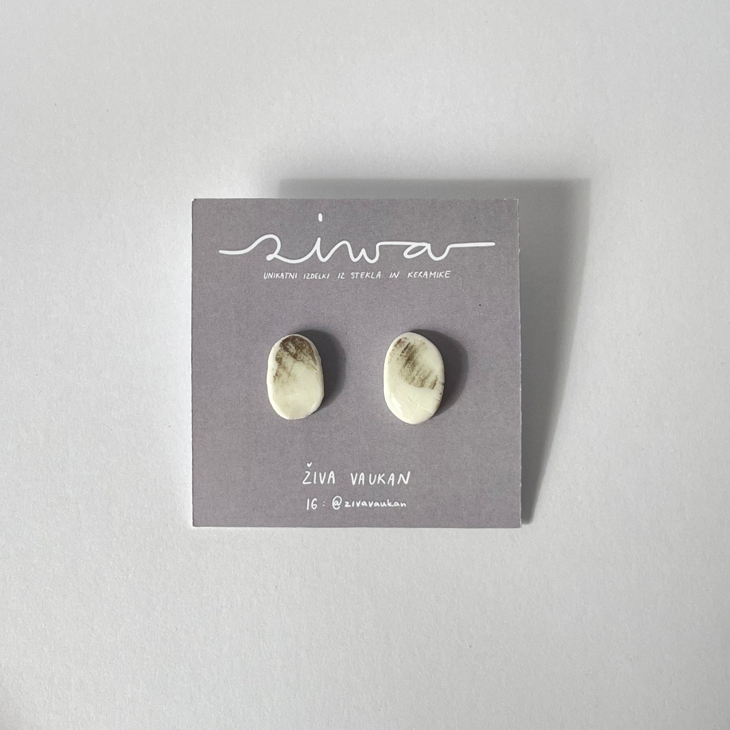 Tender - uhani iz porcelana