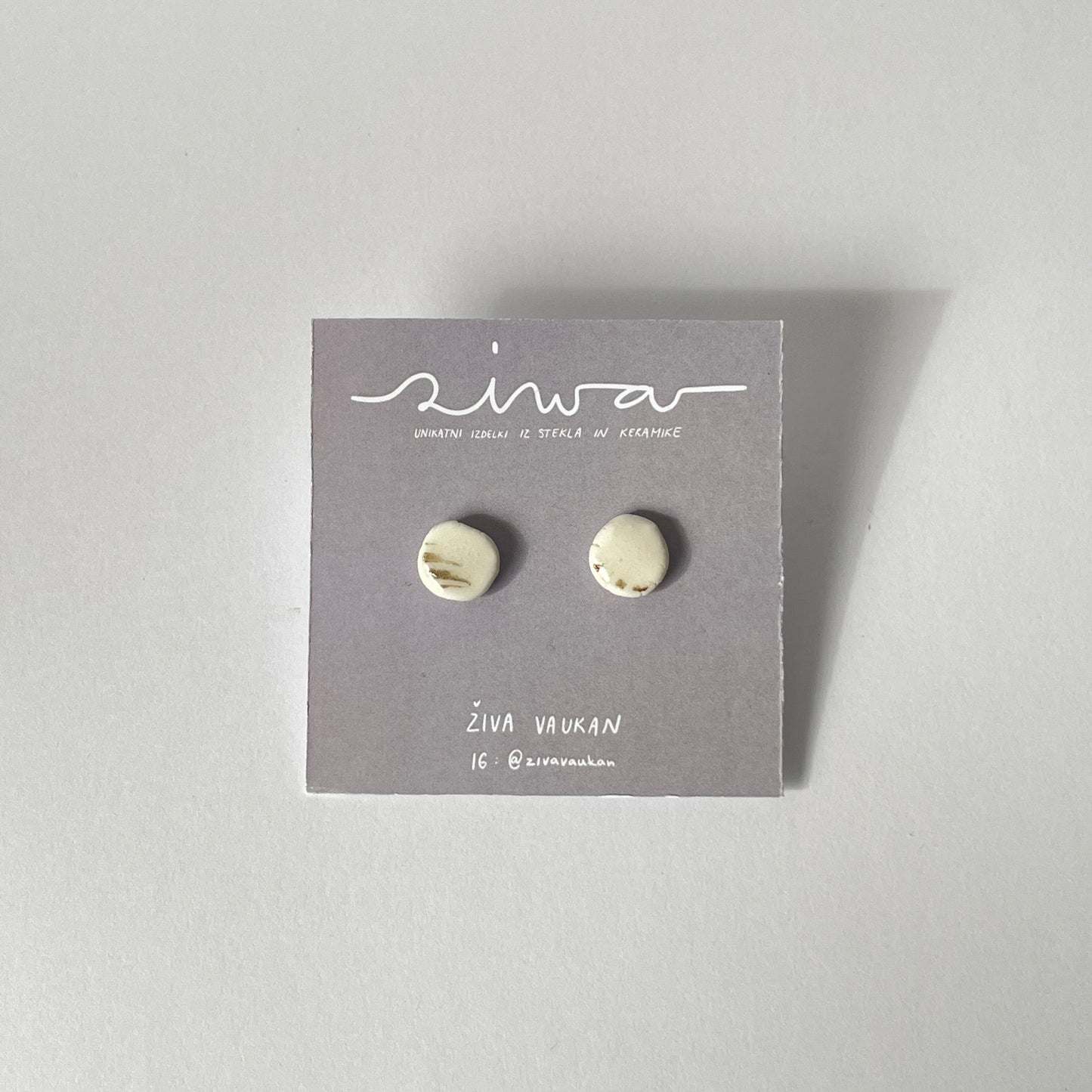 Pebble - uhani iz porcelana