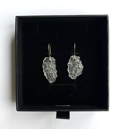 Wave - uhani iz prozornega stekla