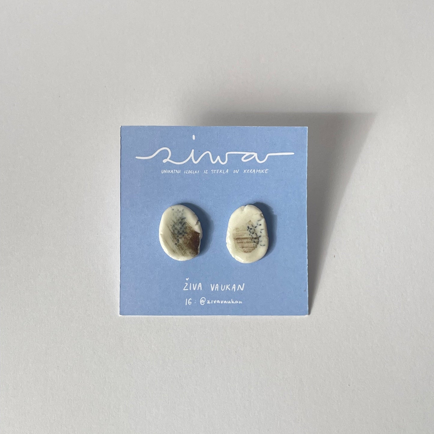 Ease - uhani iz porcelana